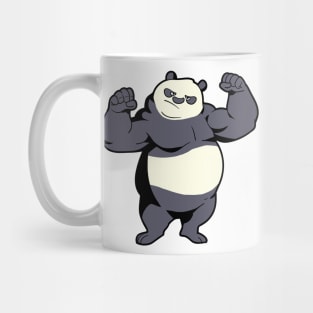 Fitness bodybuilder Panda shows muscles - weight training Mug